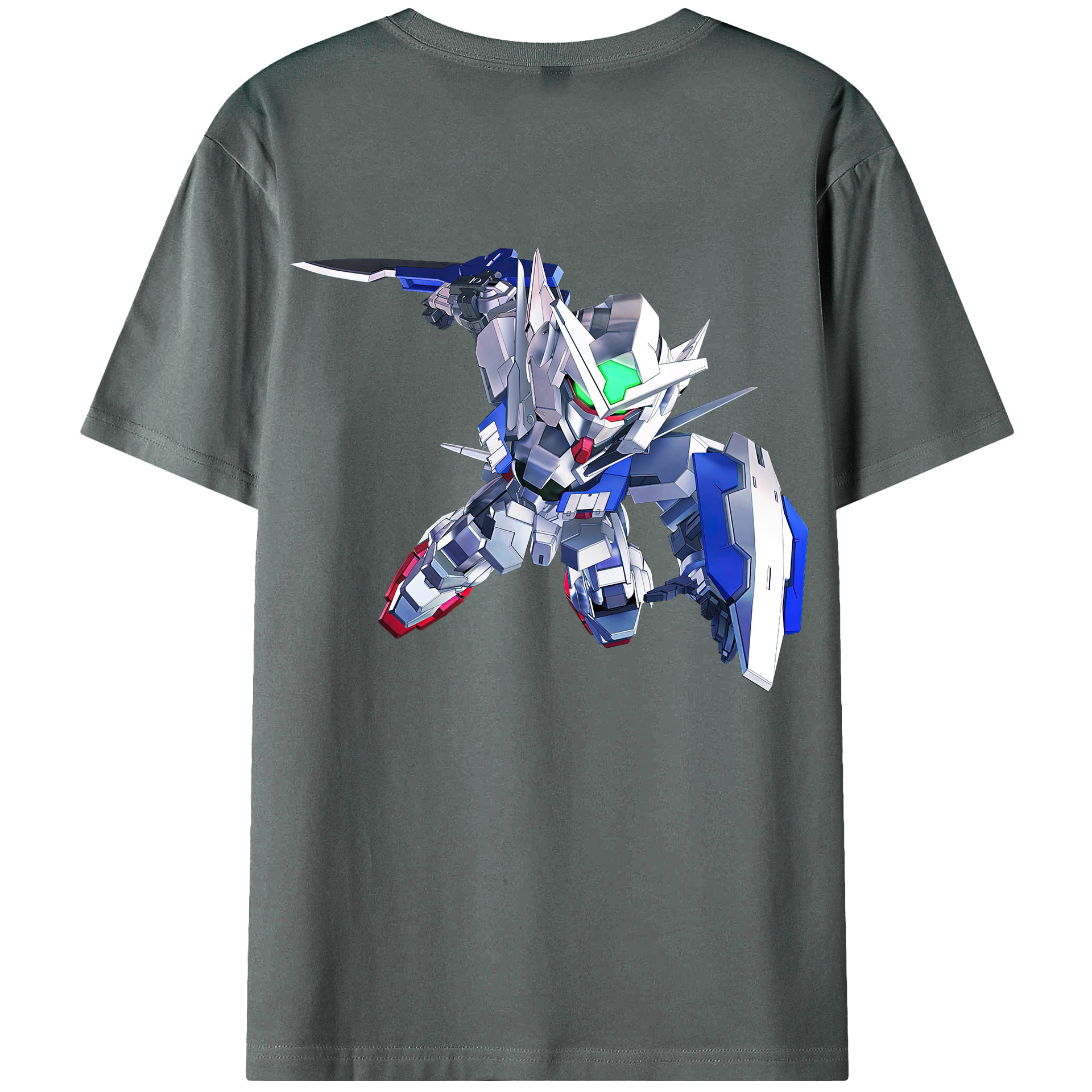 （画像用） 機動戦士ガンダム Mobile Suit Gundam 綿100％半袖Tシャツ（背面プリント）